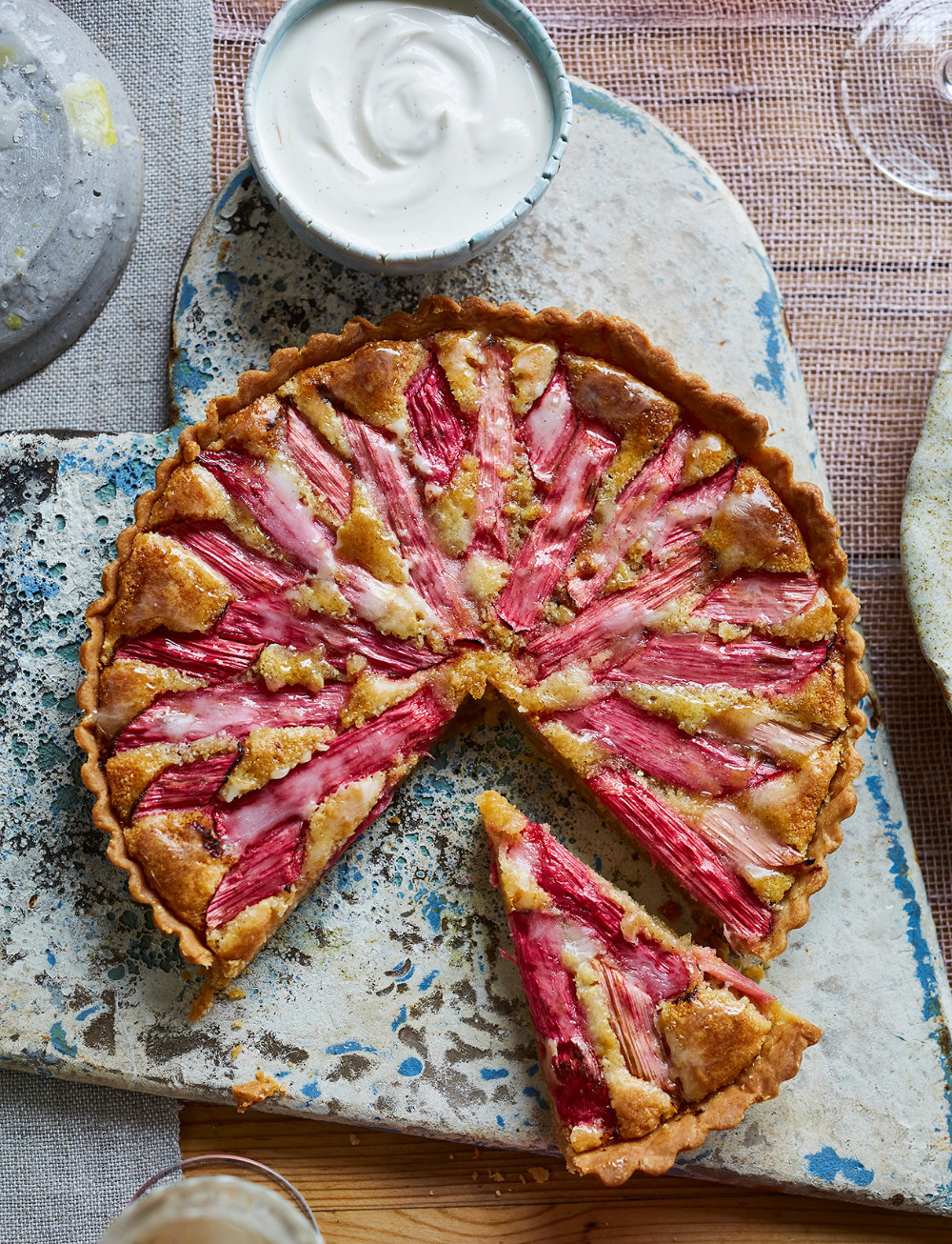 Dinner Party Desserts To Make Ahead
 Rhubarb frangipane tart Recipe With images
