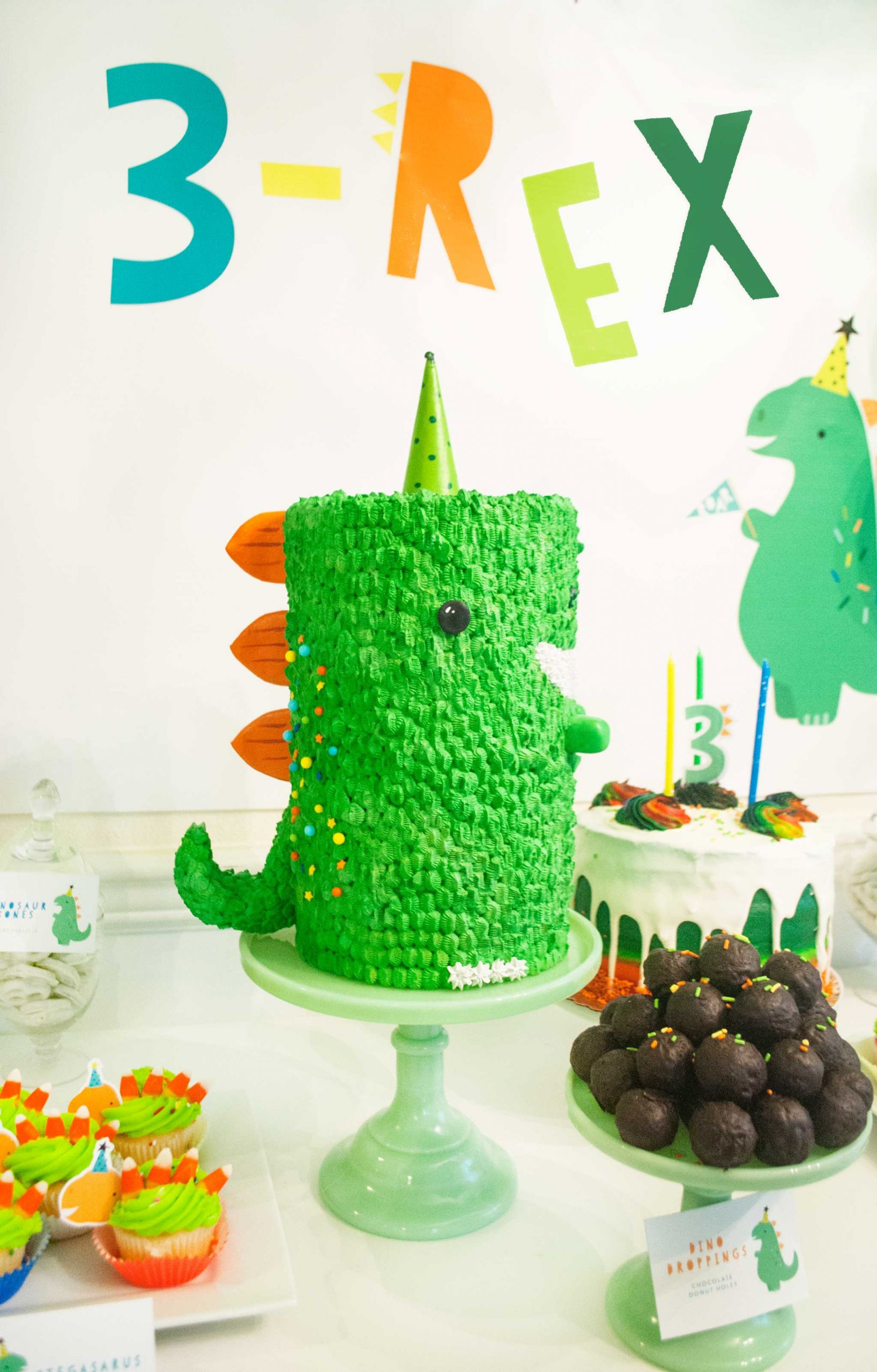 Dinosaur Birthday Cake Ideas
 This 3 Rex Birthday Party is a Roaring Good Time Project