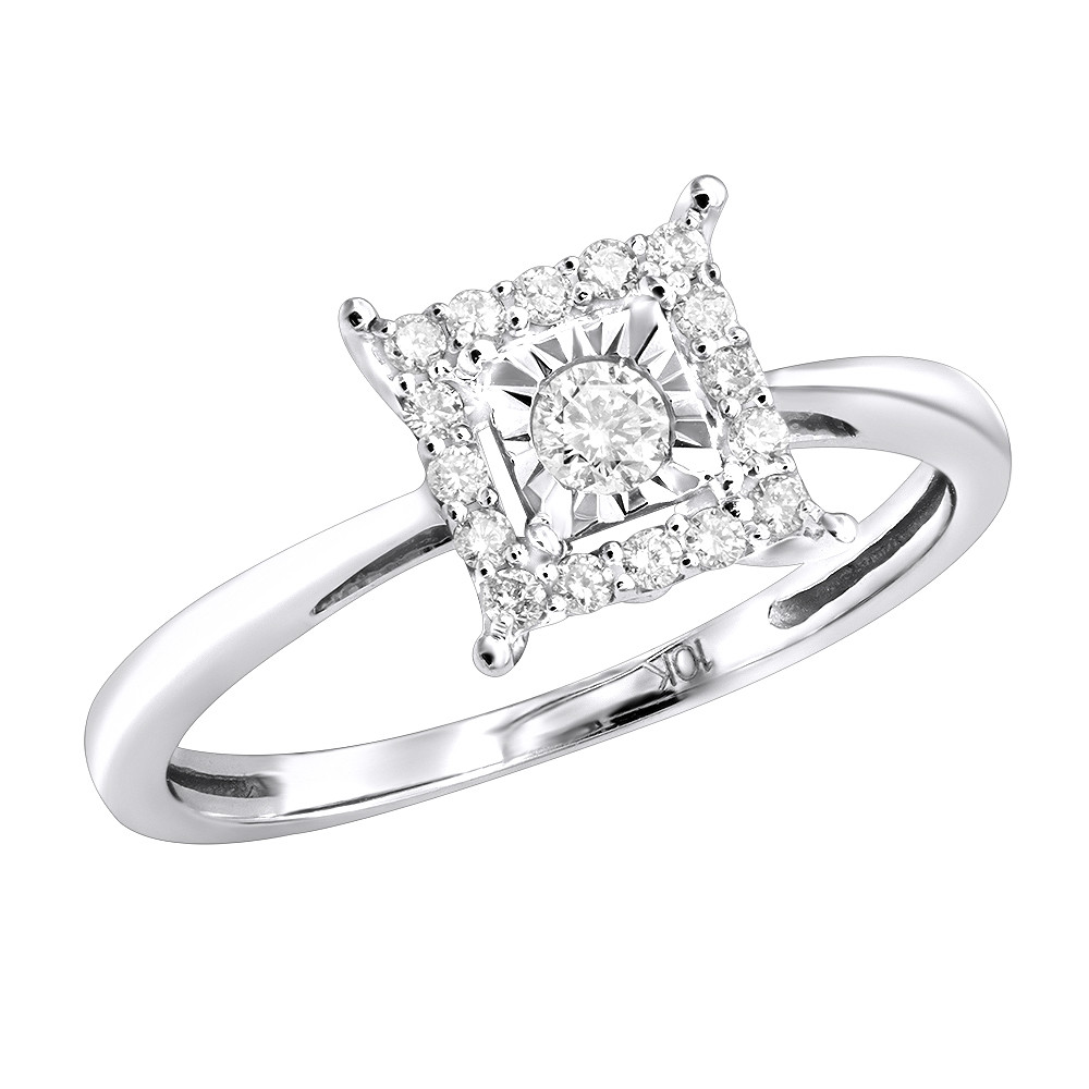 Discount Diamond Rings
 Affordable Diamond Engagement Ring 10K 1 Carat Look