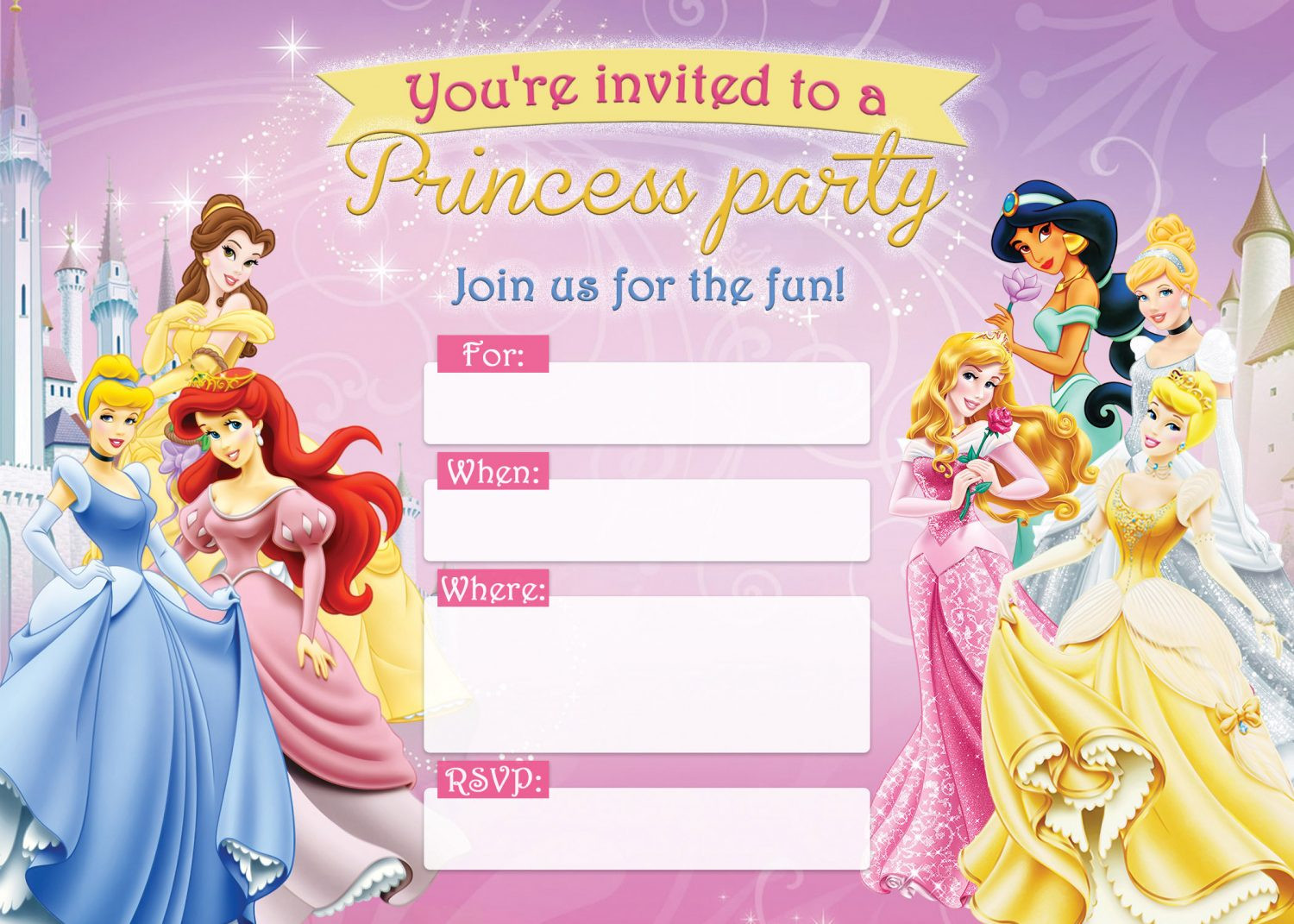 25 Of the Best Ideas for Disney Birthday Invitations - Home, Family ...