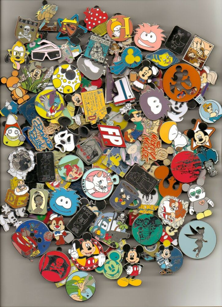 Disney Pins
 DISNEY PINS 100 DIFFERENT PINS MIXED LOT SELF PROCLAIMED