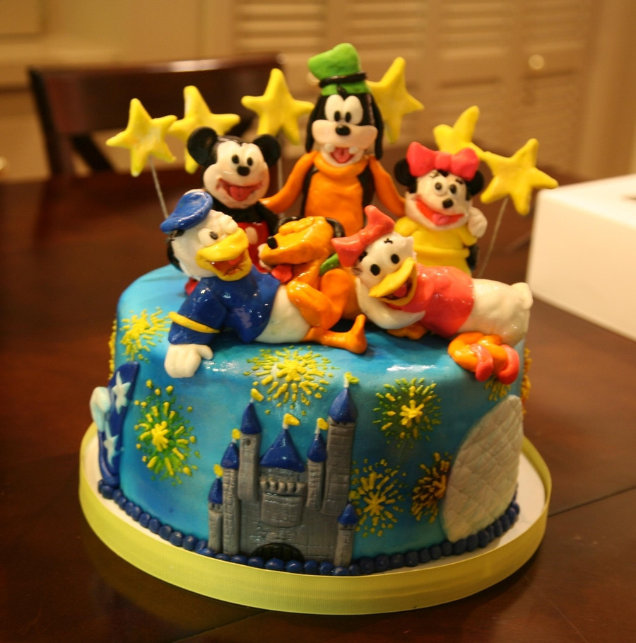 Disneyland Birthday Cake
 Disney World Birthday Cake CakeCentral