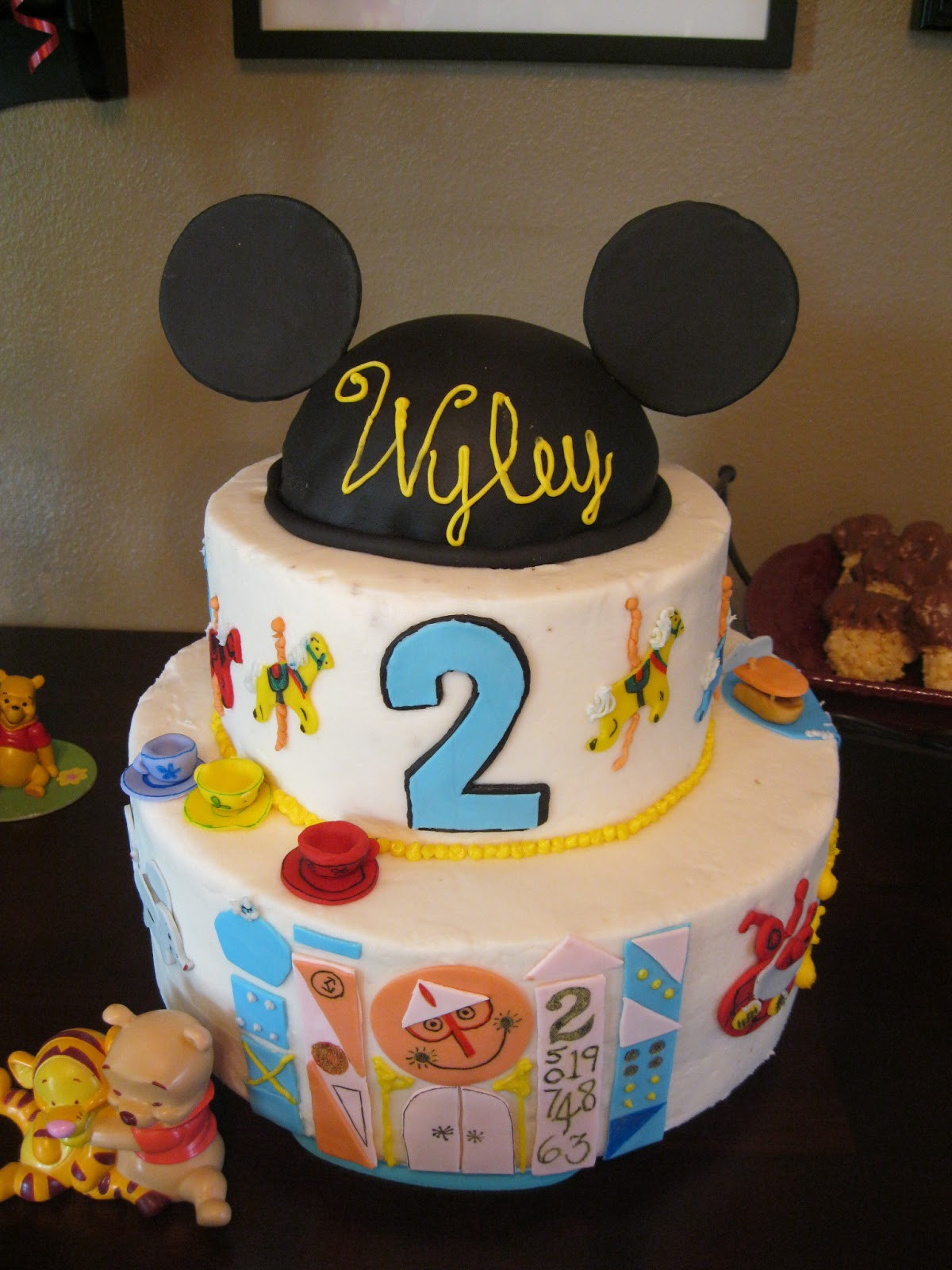 Disneyland Birthday Cake
 Cakes Crafts and Kylie Disneyland Themed Birthday Party
