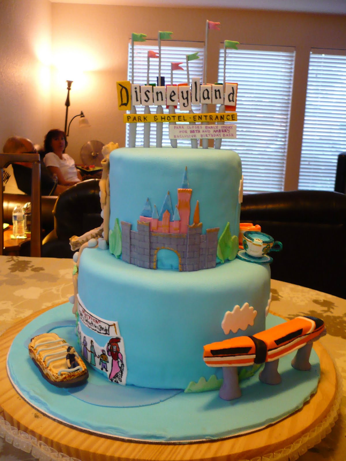 Disneyland Birthday Cake
 The Wright Report DISNEYLAND CAKE