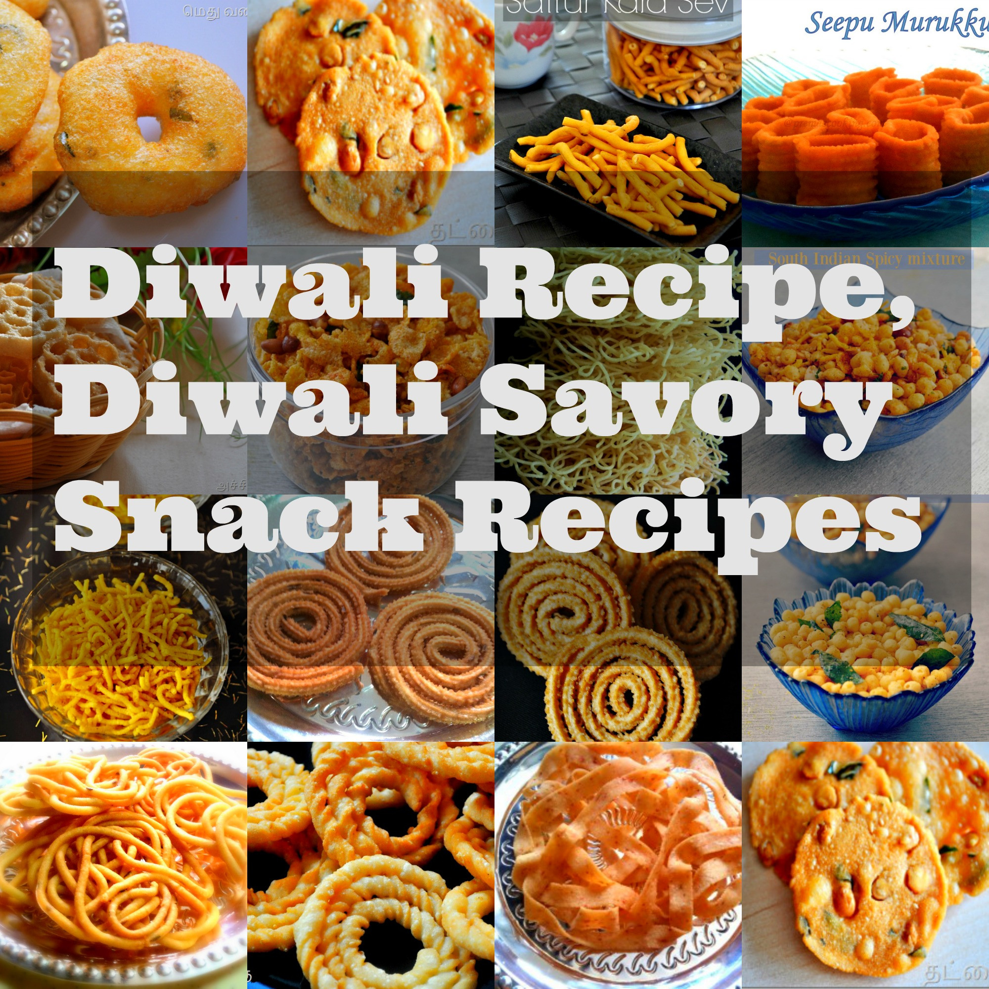 Diwali Snacks Recipe
 Best Diwali Recipes Diwali Savory Snacks Recipe list 2016