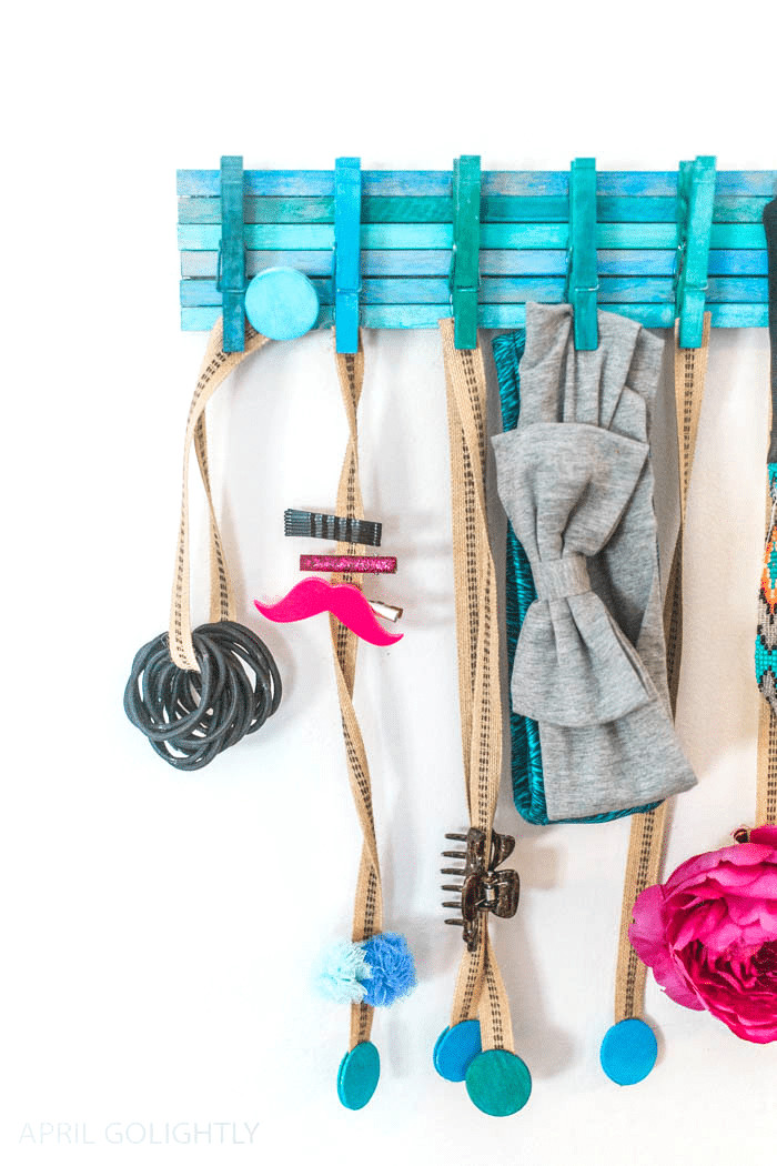 DIY Accessories Organizer
 Hair Accessories DIY Organizer April Golightly