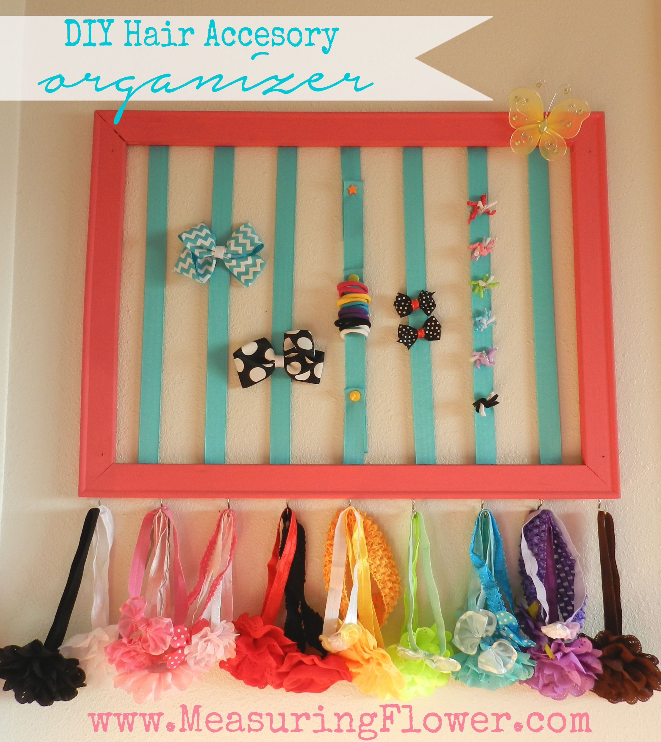 DIY Accessories Organizer
 DIY Hair Accessory Organizer for Baby and Little Girls