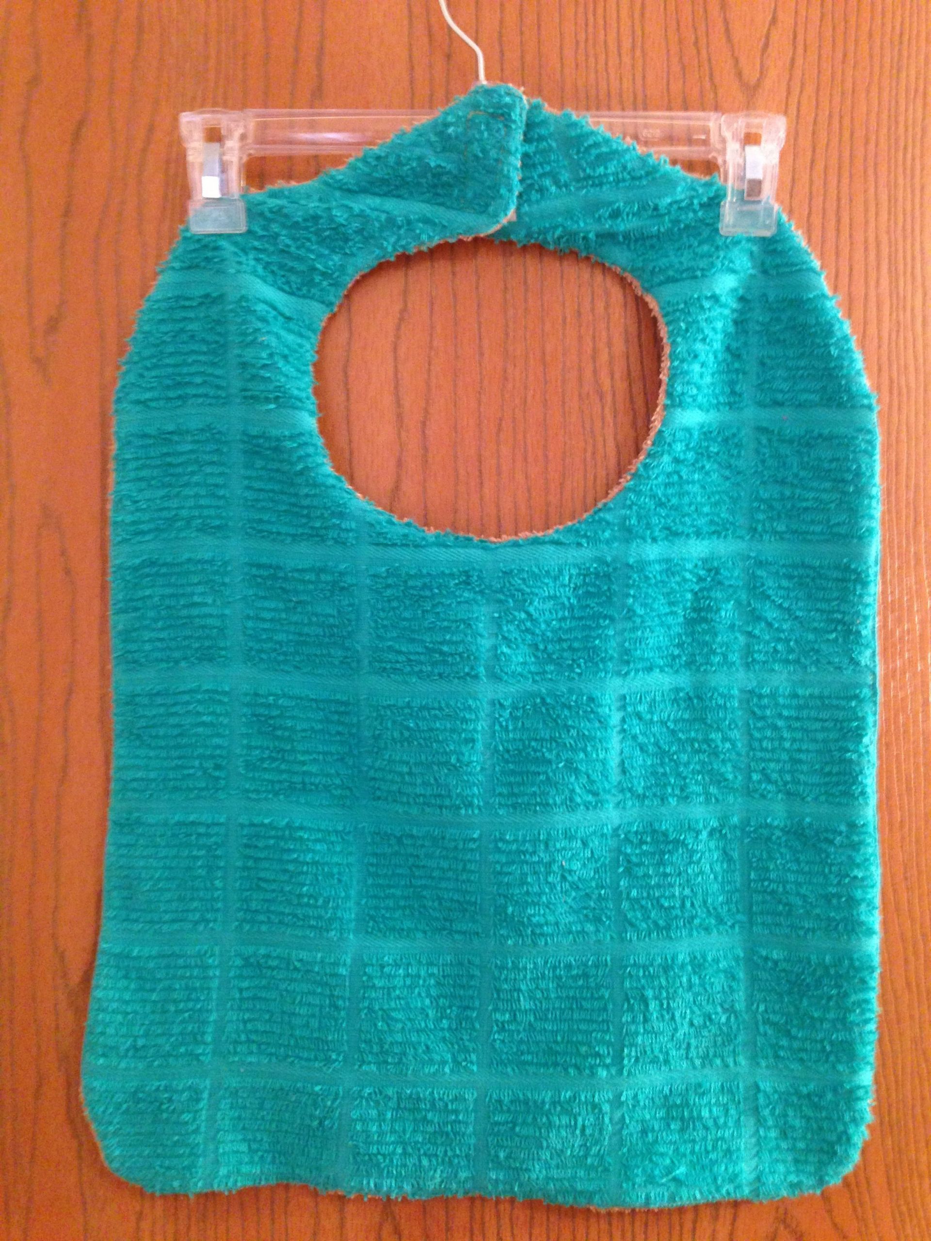 DIY Adult Bibs
 Adult clothing protector I made from a hand towel