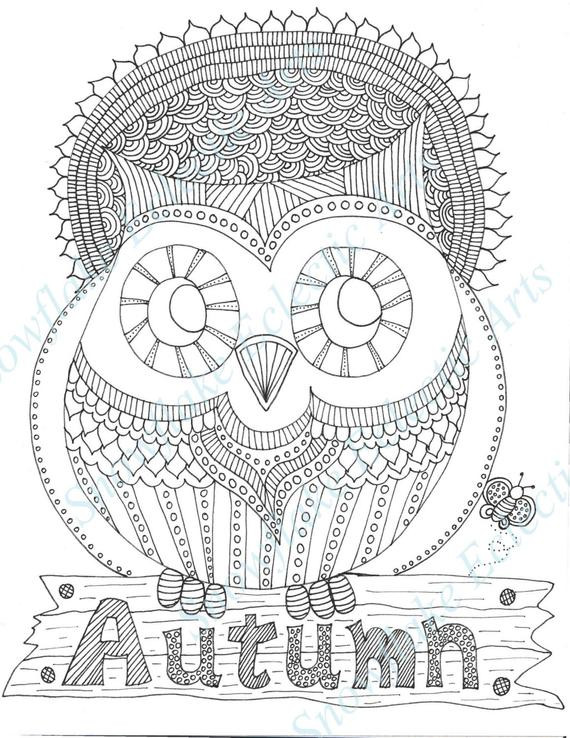 DIY Adult Coloring Book
 DIY COLORING Page Instant PDF Digital by SnowflakeEclecticArt