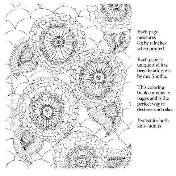 DIY Adult Coloring Book
 Items similar to Adult coloring BOOK printable coloring