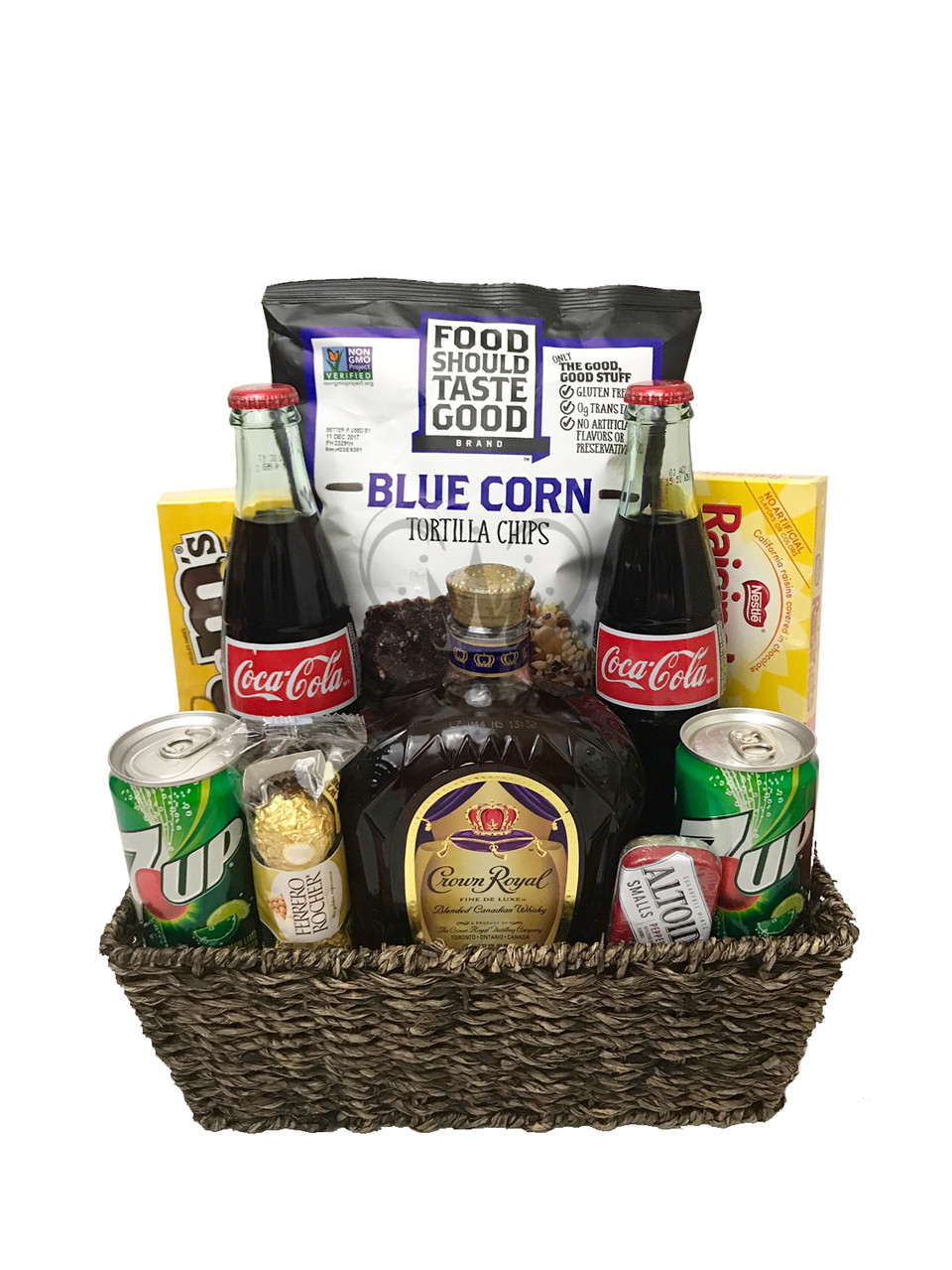 DIY Alcohol Gifts
 Crown Royal Gift Basket