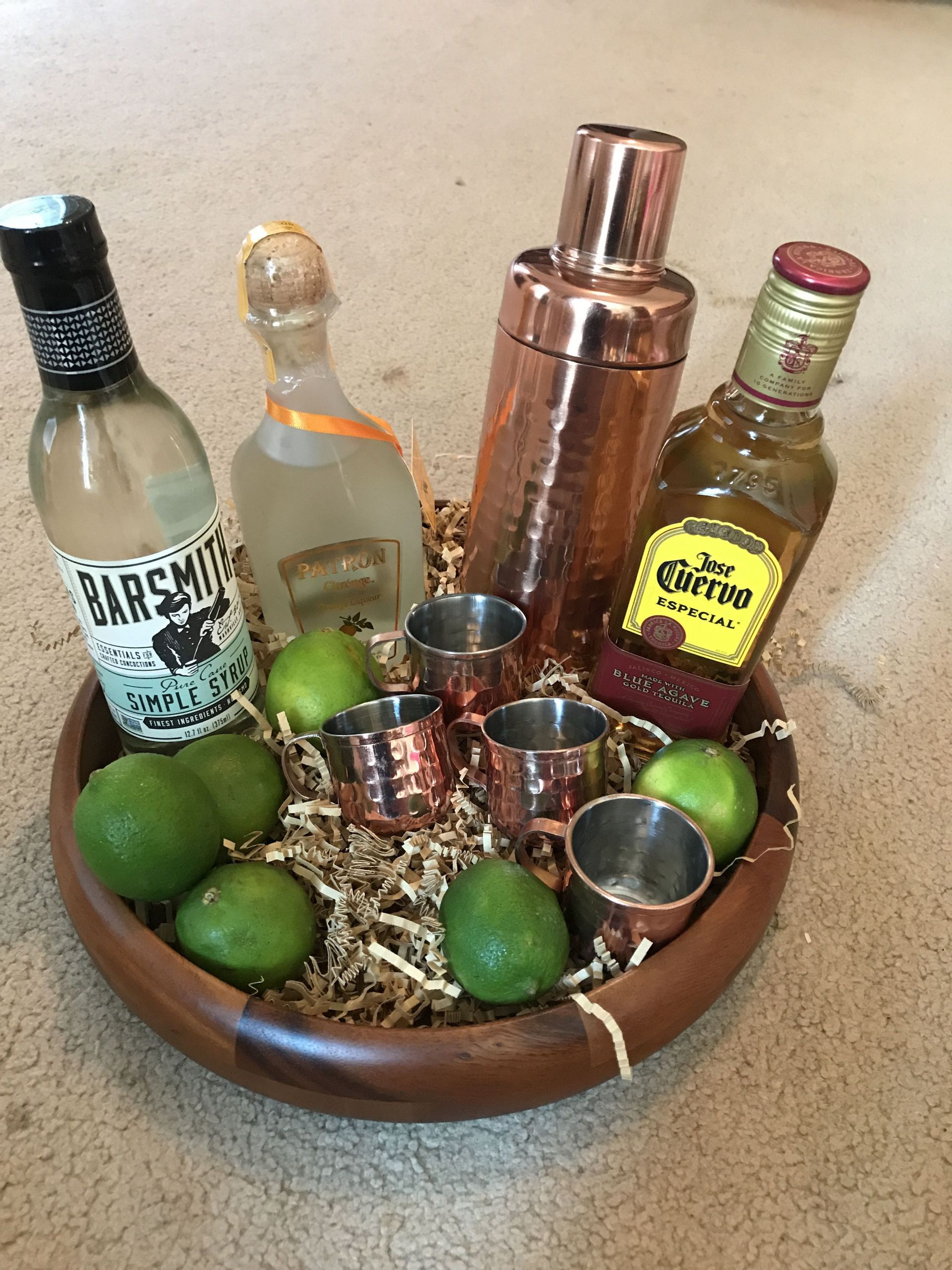 DIY Alcohol Gifts
 DIY Gift idea Margarita Basket Includes shaker tequila