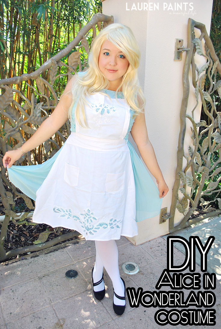 DIY Alice In Wonderland Costume
 DIY Alice in Wonderland Halloween Costume Lauren Paints