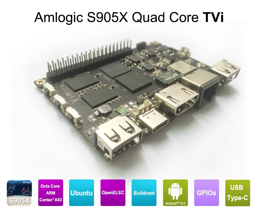 DIY Android Tv Box
 Amlogic S905X DIY OTT Buildroot Android OpenELEC Ubuntu