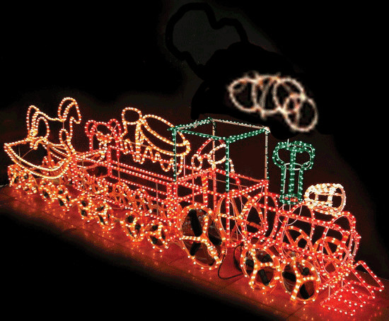 DIY Animated Christmas Decorations
 Animated Train Christmas Lights s and