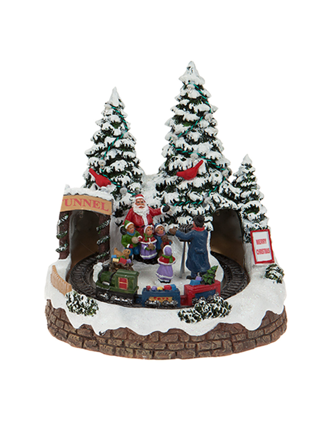 DIY Animated Christmas Decorations
 Animated Village Scene LED Train House Christmas