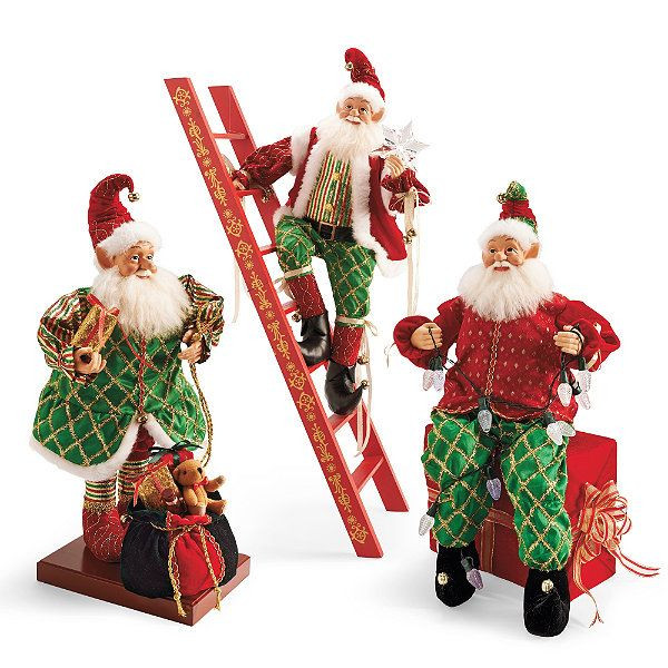 DIY Animated Christmas Decorations
 Elves Climbing Ladder Christmas Decoration Home