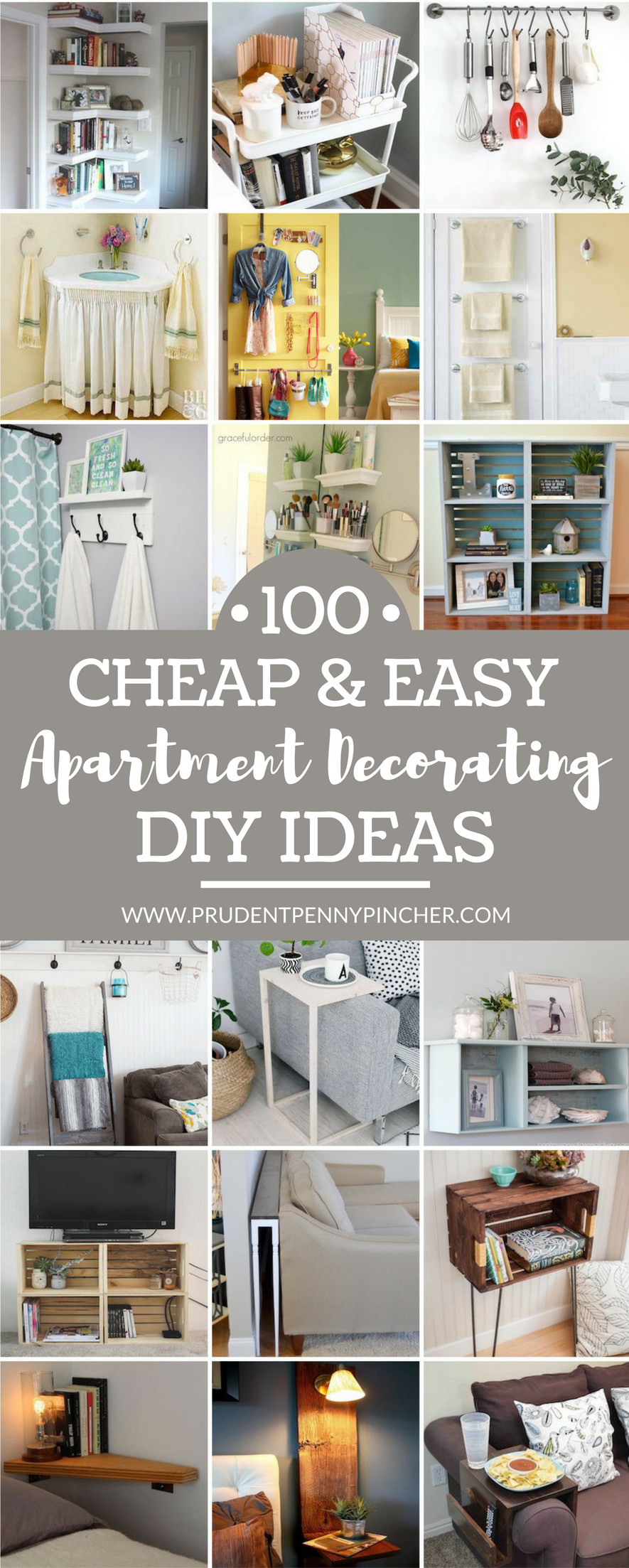 DIY Apartment Decor Ideas
 100 Cheap and Easy DIY Apartment Decorating Ideas