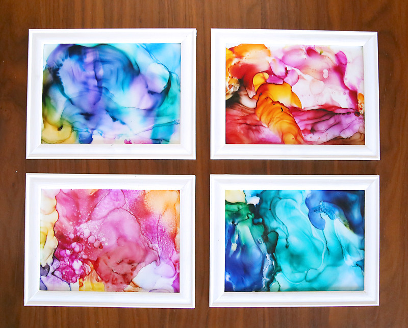 DIY Art Projects For Adults
 How to make gorgeous fired alcohol ink art it s so easy