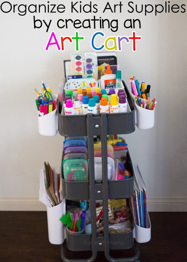 DIY Art Supply Organizer
 Kids Art Cart With Ikea Raskog Fun with Mama