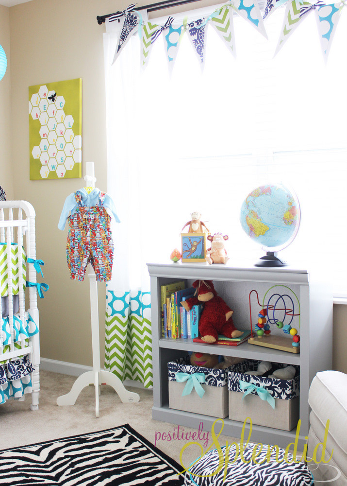 Diy Baby Boy Room Decorations
 Baby Boy Nursery Tour Positively Splendid Crafts