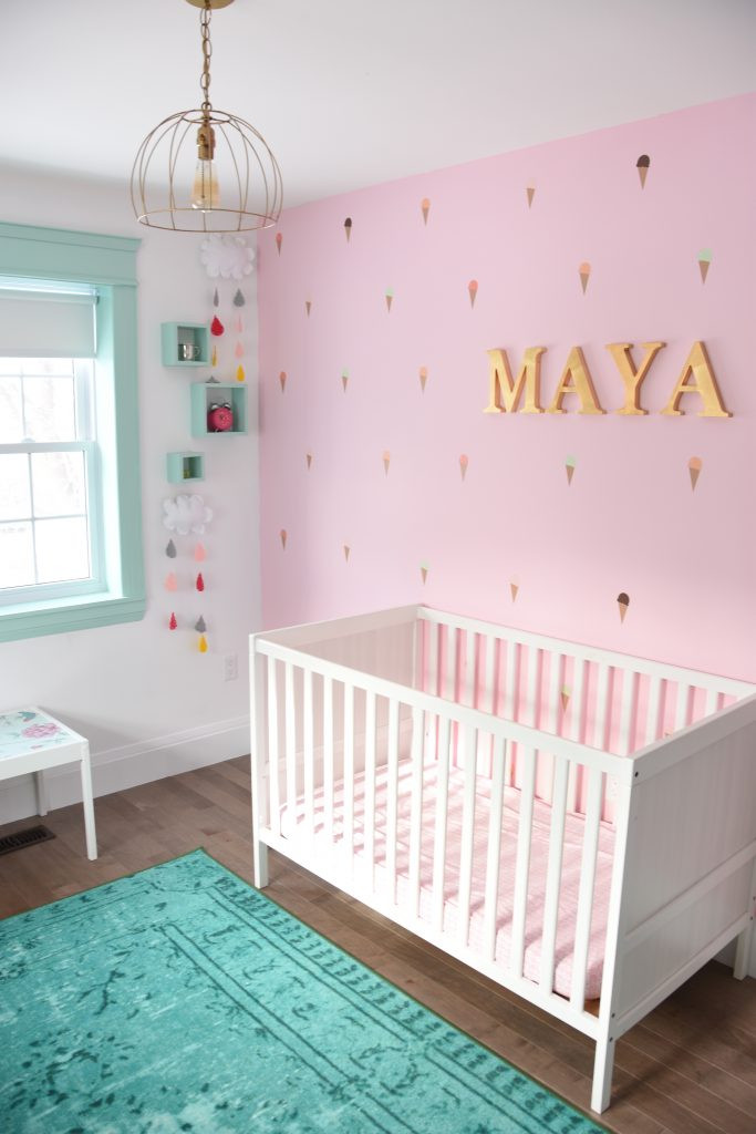 Diy Baby Girl Room Decorations
 How To Paint A DIY Nursery Mountain Mural No Art Skills