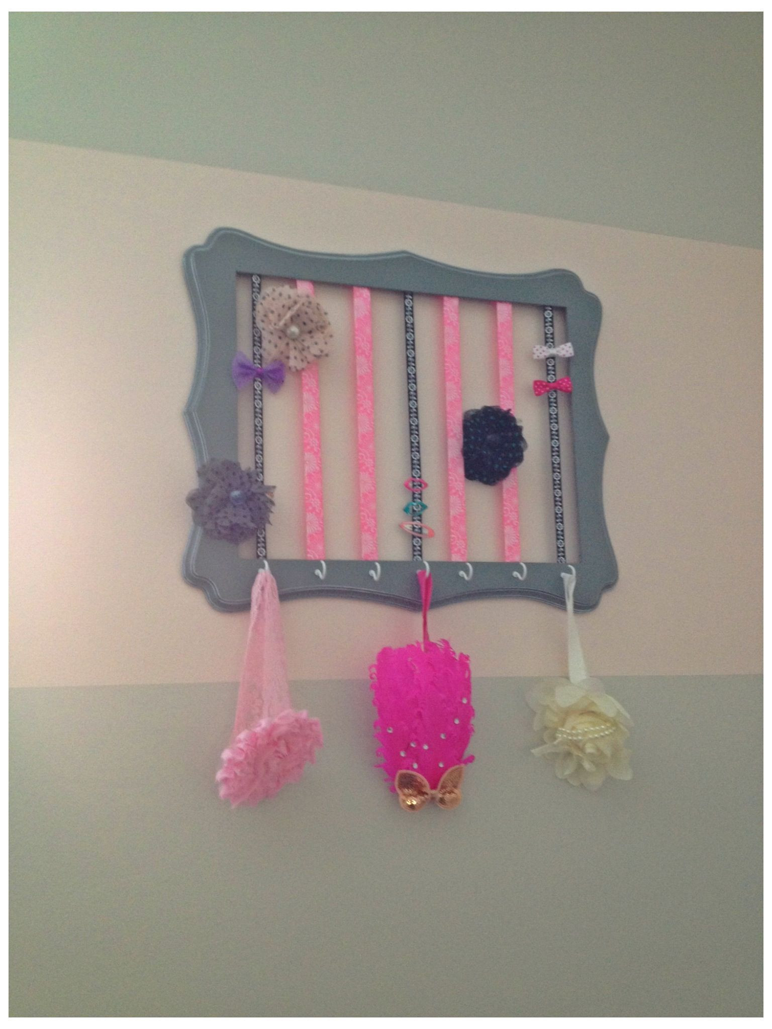 Diy Baby Girl Room Decorations
 Easy DIY hair clip holder Headband storage Hair