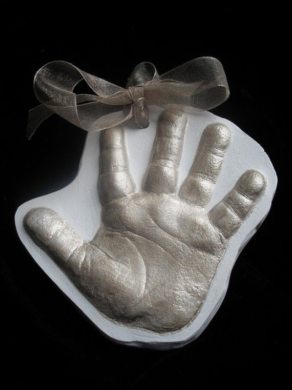 DIY Baby Handprint Ornament
 Handprint Footprint Casting Ornament 2D