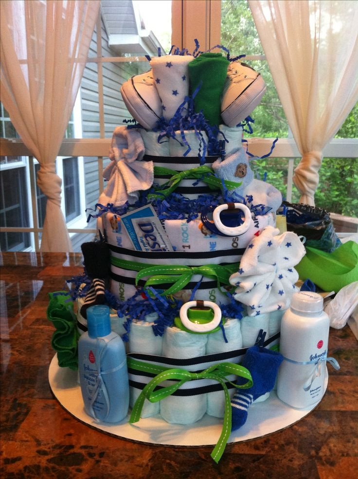 Diy Baby Shower Gift Ideas For Boys
 Southern Blue Celebrations Diaper Cakes for BOYS