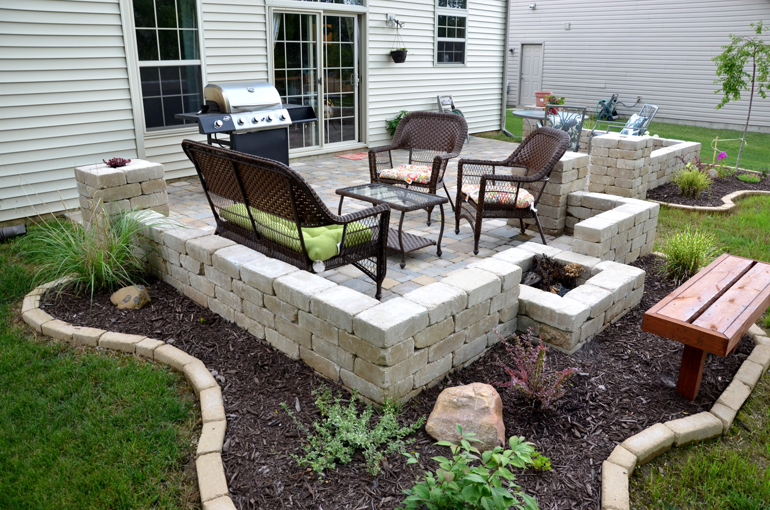 Diy Backyard Patio Cheap
 DIY backyard paver patio outdoor oasis tutorial