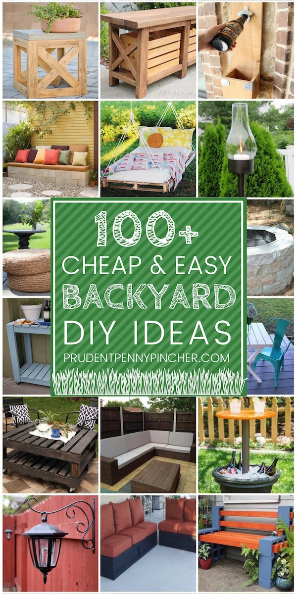 Diy Backyard Patio Cheap
 100 Cheap and Easy DIY Backyard Ideas Prudent Penny Pincher