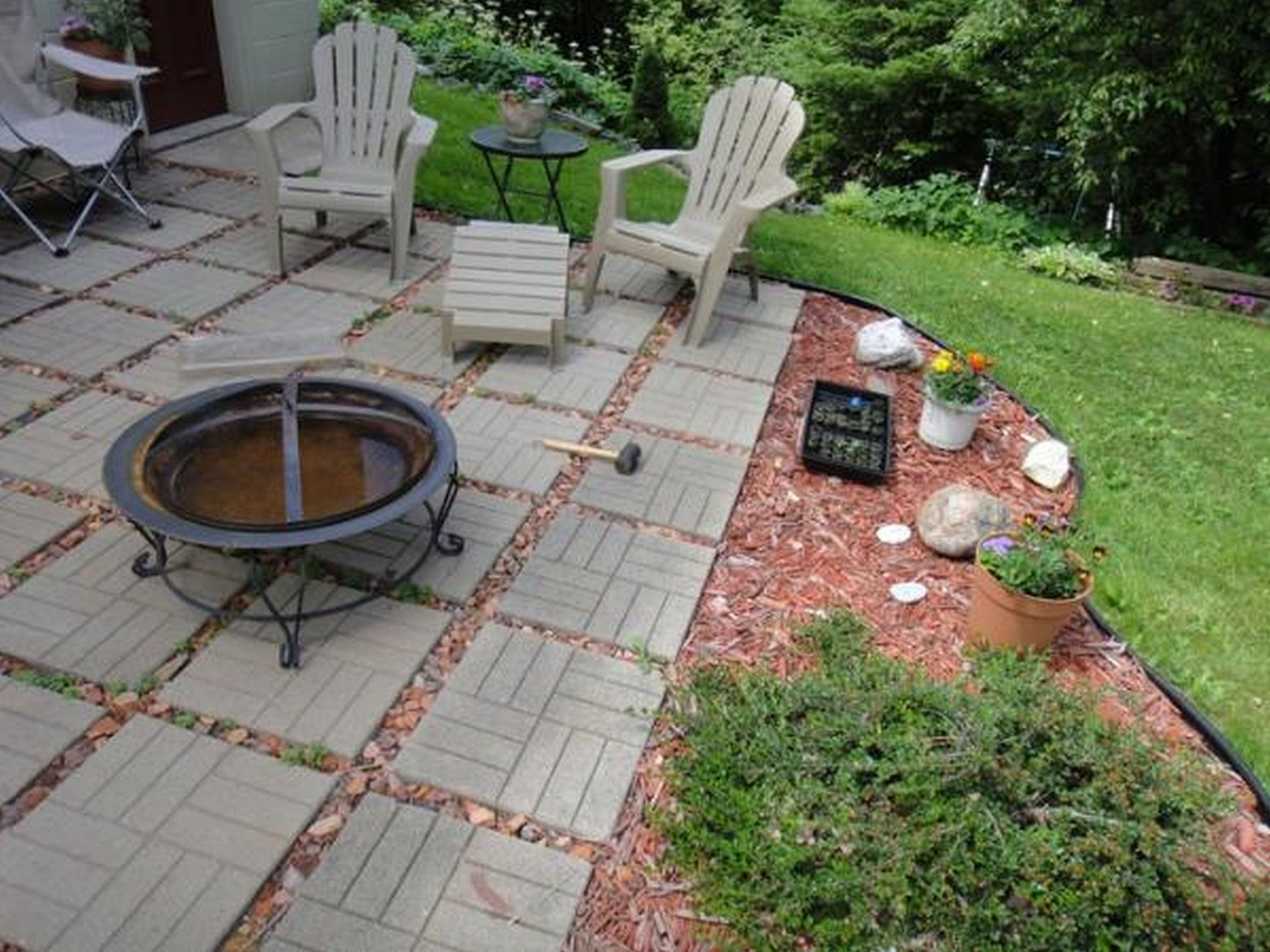 Diy Backyard Patio Cheap
 Cheap Landscaping Ideas Design Yard Pics Alluring