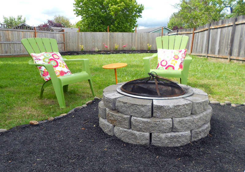 Diy Backyard Patio Cheap
 abby backyard makeover DIY crushed rock patio