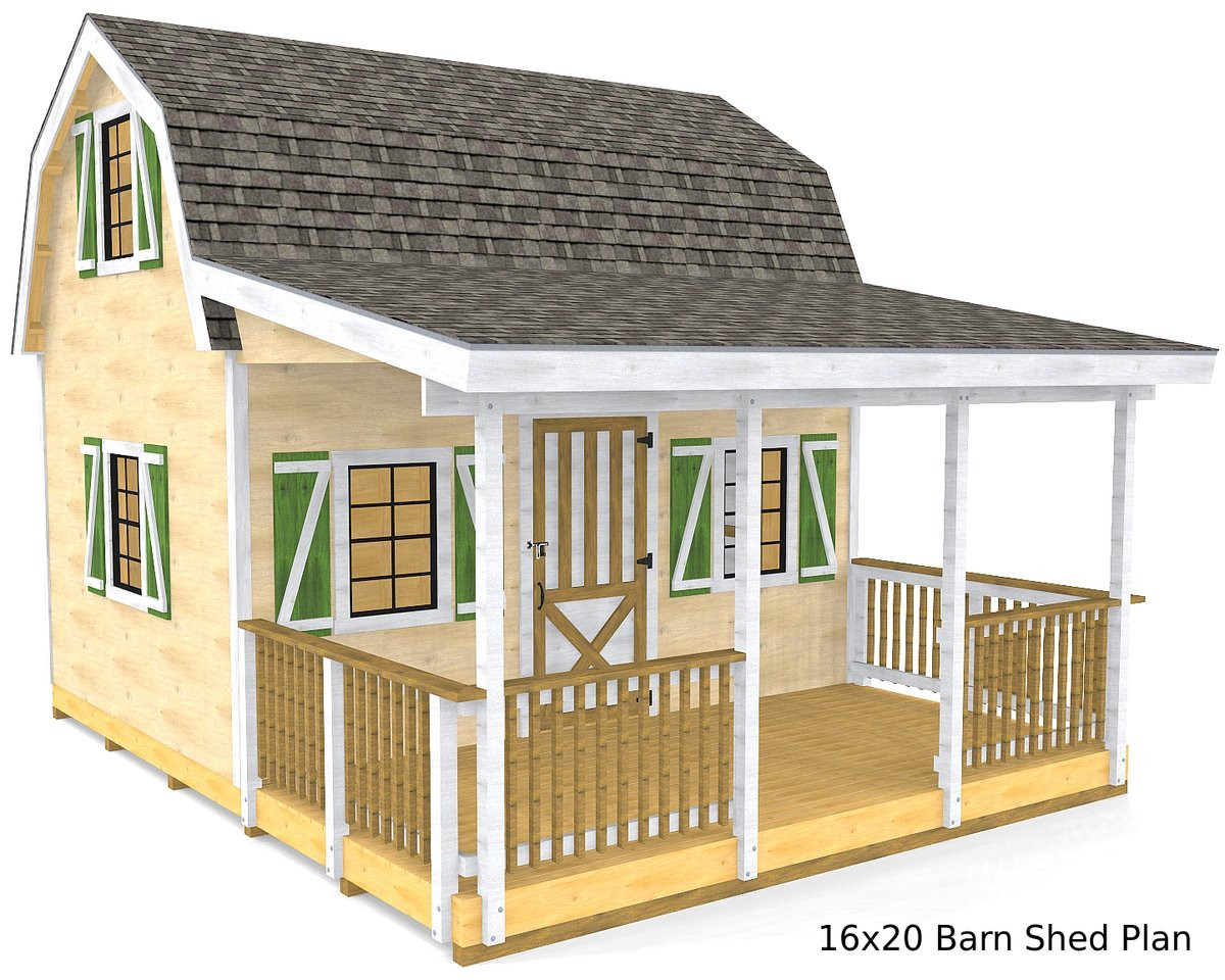 DIY Barn Plans
 DIY Barn Shed Plans 3‑Sizes