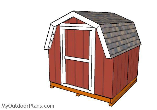 DIY Barn Plans
 8x8 Short Barn Shed Plans MyOutdoorPlans