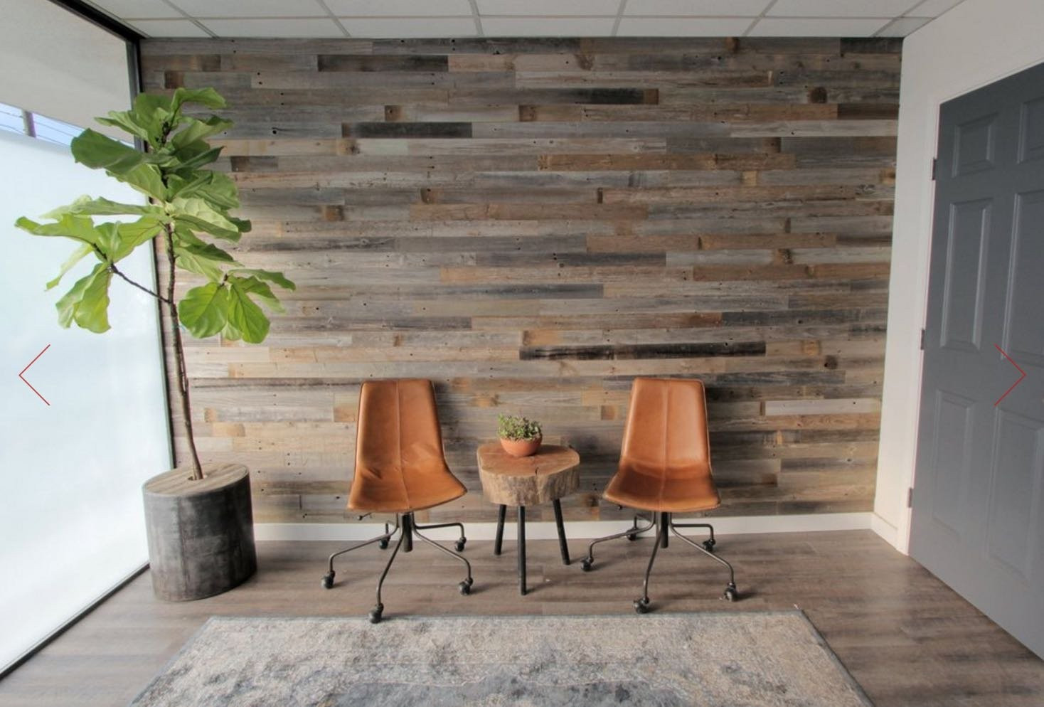 DIY Barn Wood Wall
 DIY Reclaimed Barn Wood Wall Just peel and stick to apply