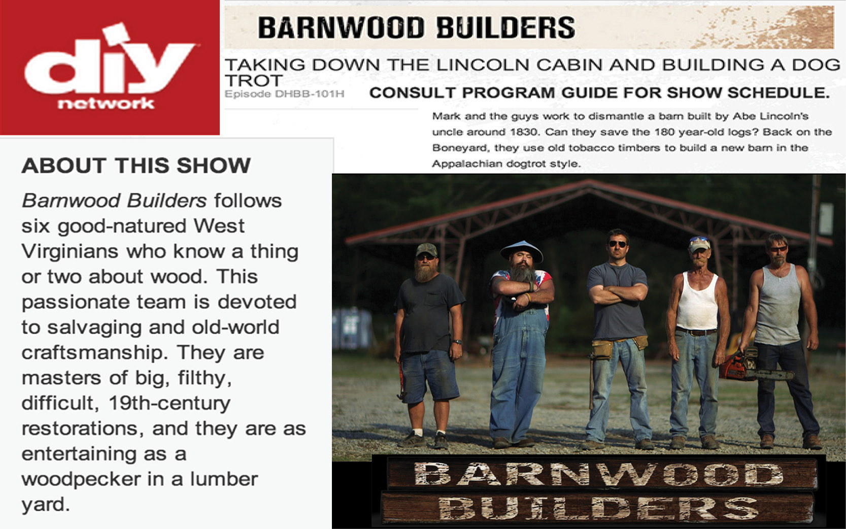 DIY Barnwood Builders
 DIY Network Barnwood Builders