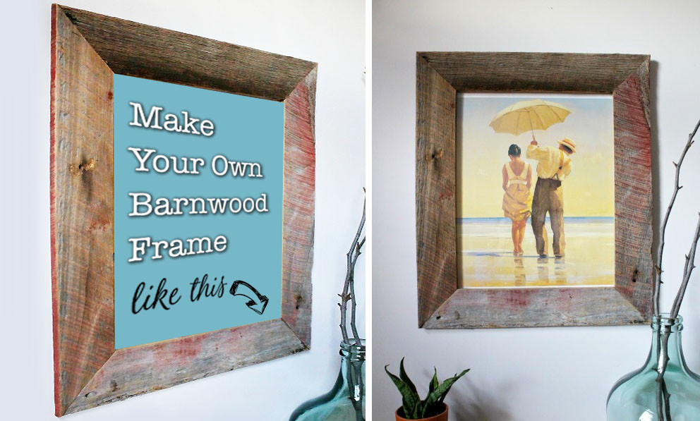 DIY Barnwood Picture Frame
 DIY Barn Wood Picture Frame Pretty Handy Girl