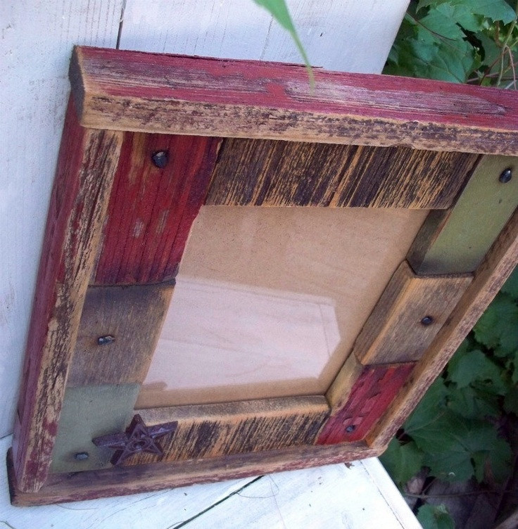 DIY Barnwood Picture Frame
 Barn Wood Frame DIY Crafts to try