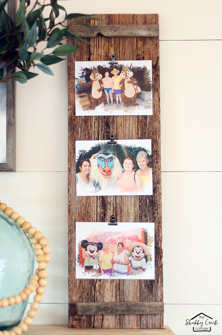 DIY Barnwood Picture Frame
 DIY barn wood photo frame The Shabby Creek Cottage