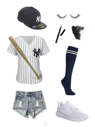 DIY Baseball Player Costume
 Last Minute DIY Halloween Costumes for Basic Babes – Basic