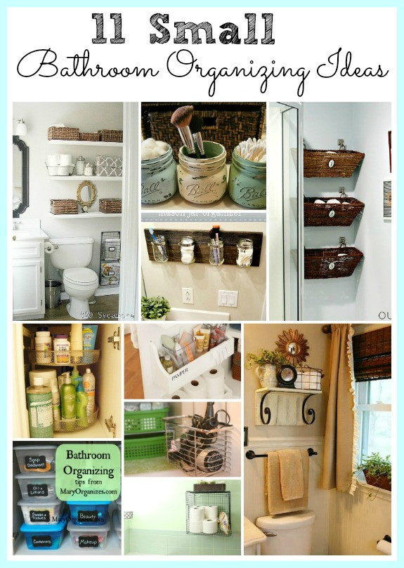 DIY Bathroom Organization Ideas
 11 Fantastic Small Bathroom Organizing Ideas