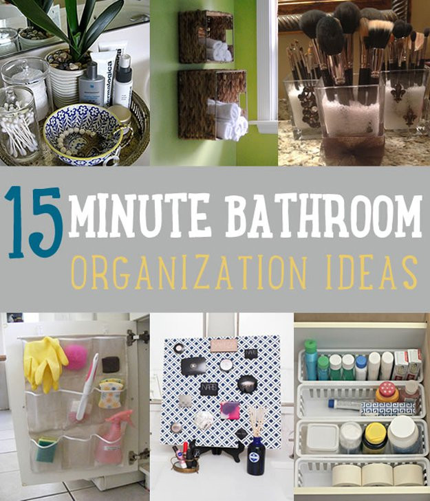 DIY Bathroom Organization Ideas
 Home Improvement Hack Ideas DIY Projects Craft Ideas & How