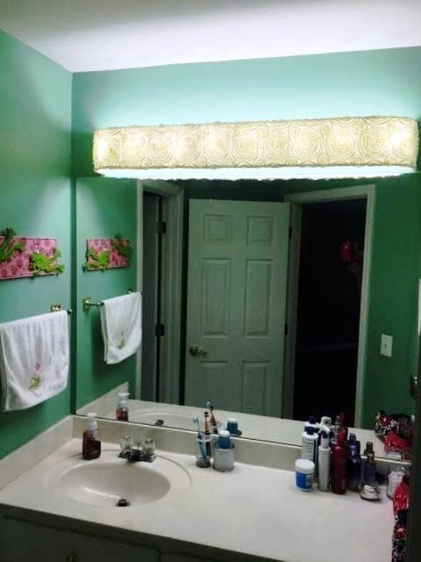 Diy Bathroom Vanity Light Cover
 Pin on Lighting