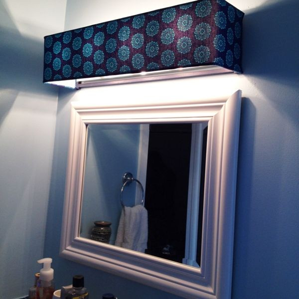 Diy Bathroom Vanity Light Cover
 Shade for Hollywood light fixtures on Etsy