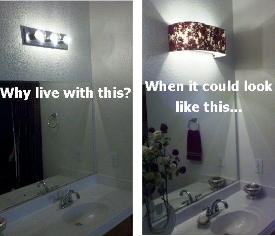 Diy Bathroom Vanity Light Cover
 78 images about light fixtures on Pinterest