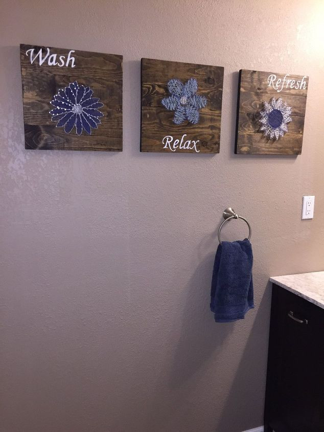 Diy Bathroom Wall Art
 DIY Bathroom Wall Art String Art to Add a Pop of Color