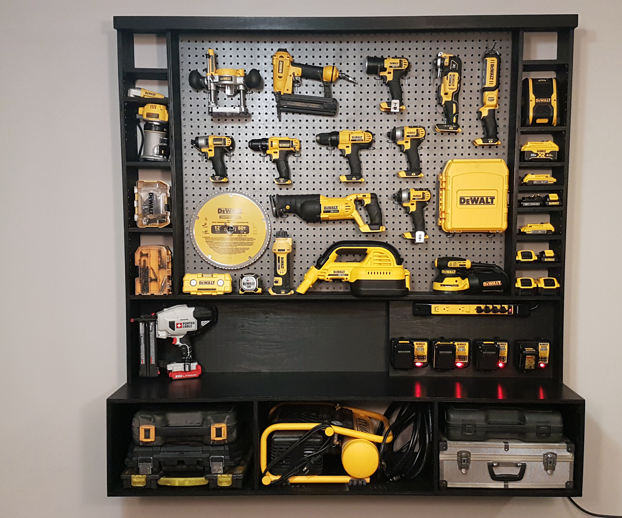 DIY Battery Organizer
 DIY Power Tool Storage W Charging Station 10 Steps