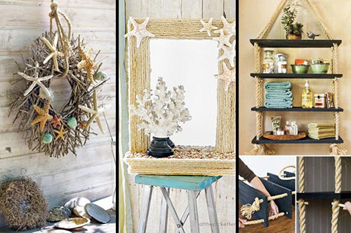 DIY Beach Decor Ideas
 36 Breezy Beach Inspired DIY Home Decorating Ideas Lil