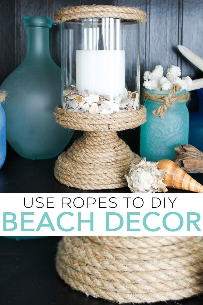DIY Beach Room Decor
 DIY Beach Decor Using Rope The Country Chic Cottage